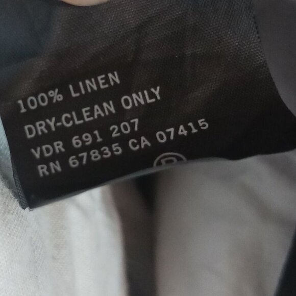 Nautica Clipper Mens Relax Fit Linen Pants 40W X 32L Black - Picture 5 of 9